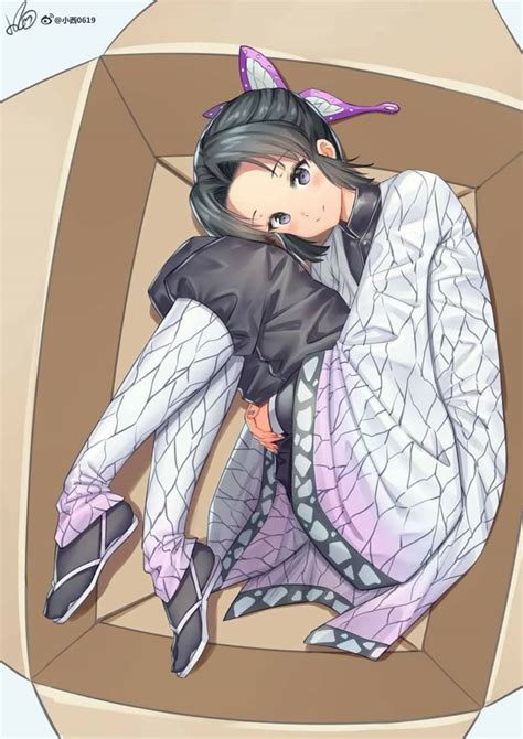 Kochou Shinobu in Box (Demon slayer: Kimetsu no Yaiba) | Ilustrasi ...