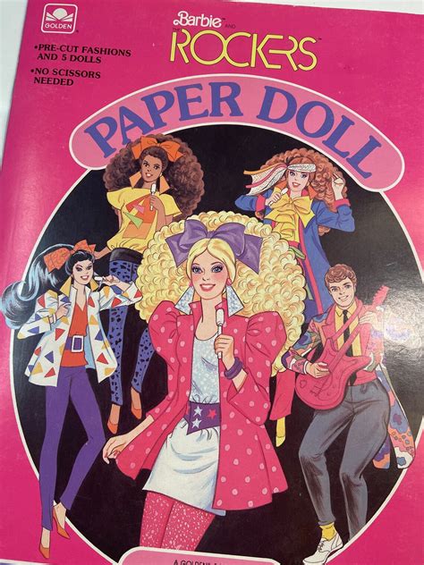1986 Barbie and the Rockers Vintage Paper Doll Book - Etsy