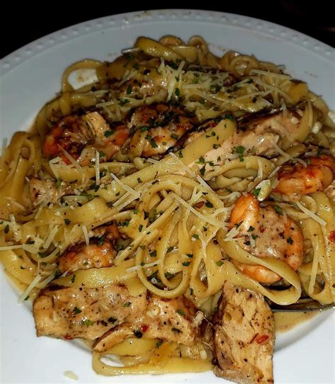 Jerk Chicken & Shrimp Alfredo Recipe