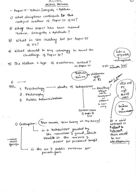 Vajiram & Ravi-Ethics By Mukul Pathak-GS Paper-IV-Handwritten Class ...
