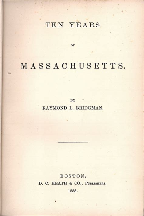 “Ten Years of Massachusetts” – American Centuries