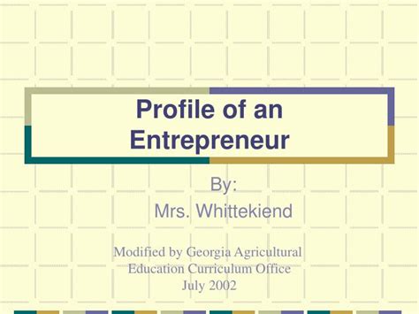 Example of Entrepreneur Profile 的图像结果