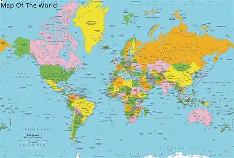 World Map with Countries Labeled 的图像结果