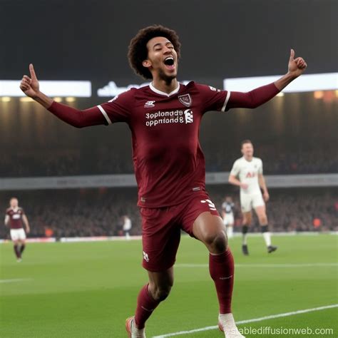 Illustration of Jude Bellingham's Celebration | Stable Diffusion Online