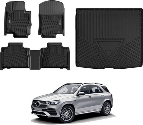 3W Floor Mats & Cargo Liner for Mercedes Benz GLE 2020-2024, TPE All ...