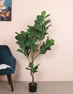 Buy Home Bloom 6ft Artificial Plant Fiddle Leaf Fig Plants Fake Plants ...