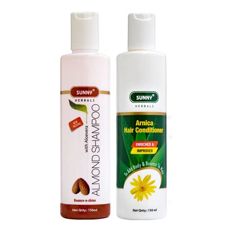 Sunny Almond Shampoo(150ml) & Arnica Conditioner(150ml) | Make Hair ...