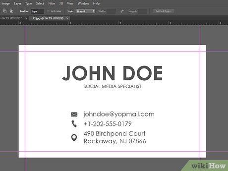 Image result for Create Business Card Using Photoshop