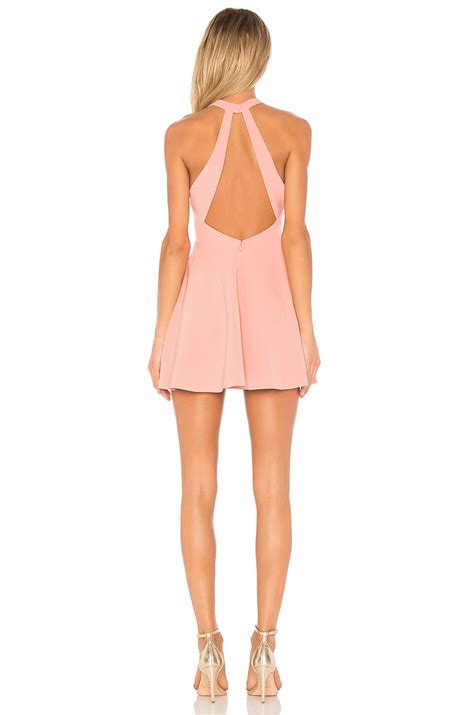 NBD Leo Mini Dress in Salmon | REVOLVE
