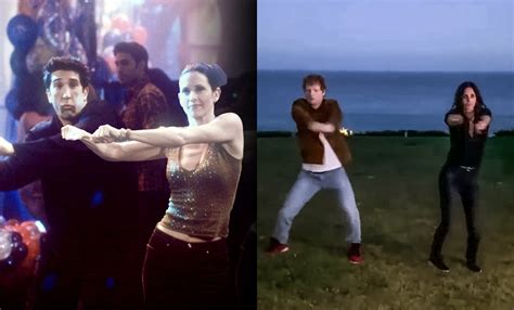 Watch Courteney Cox And Ed Sheeran Perfectly Recreate Ross And Monica's ...