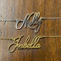Buy Personalized Name Necklace • Dainty Custom Name Necklace • Children ...
