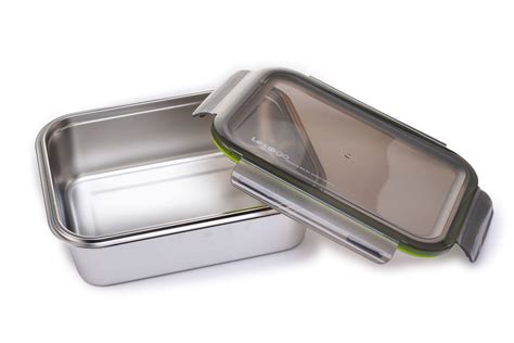 Lexngo Microwavable 316L Stainless Steel Container with PP Lid - 2200ml ...