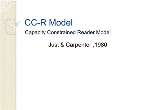 Image result for CC Model Book