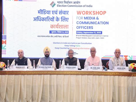 ECI holds Media workshop with emphasis on facts and countering ...