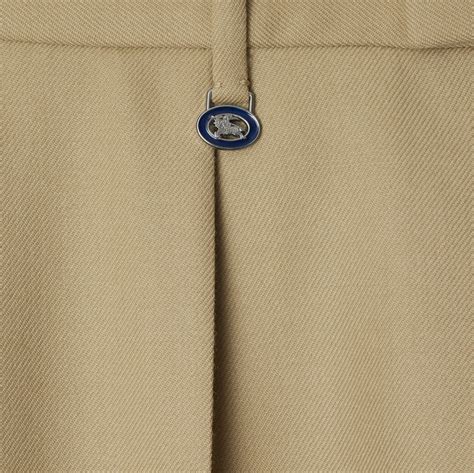 Wool Tailored Trousers in Flax - Women | Burberry® Official