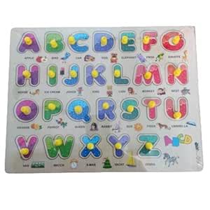 AL Products Alphabet ABCD Wooden Educational Board for Kids, Puzzle ...