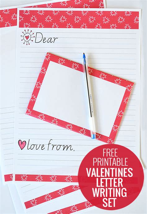 Free Printable Valentine Writing Paper Without Lines
