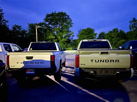 2024 Tacoma vs. Tundra size comparison photos | 2024 Tacoma Forum (4th Gen) News, Specs, Models ...