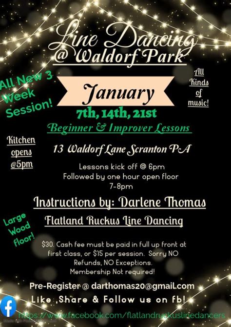 Line Dancing @ Waldorf Park GAF, Waldorf Park GAF, Scranton, 7 January ...