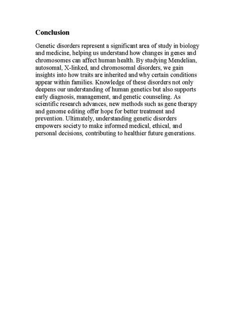 Genetic Disorders Index: Insights into Inheritance and Treatment - Studocu