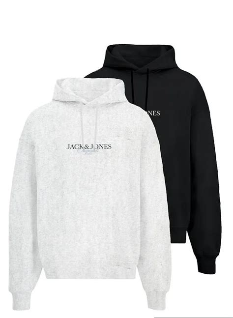 JACK & JONES 2 Pack Of Pullover Hoodies for Men | Best Price KSA