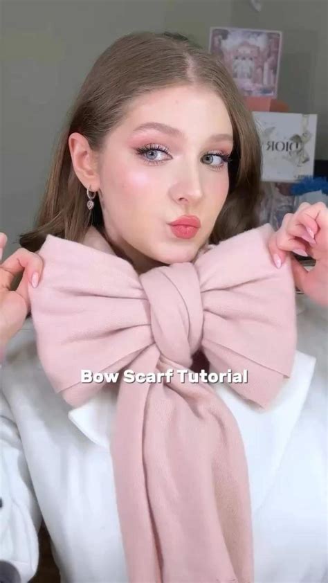 Image result for Bow Scarf Tutorial