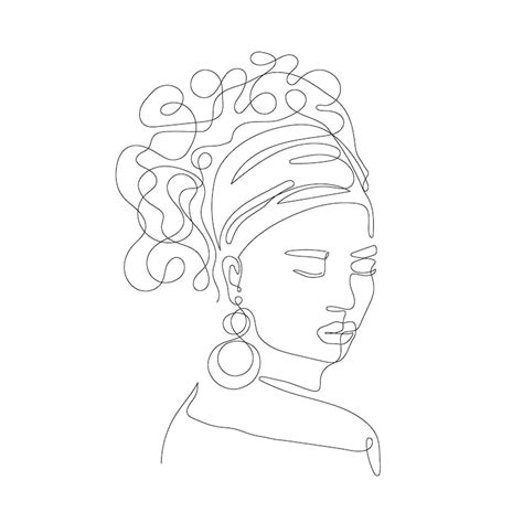 Mulher africana colorir Imagens – Download Grátis no Freepik