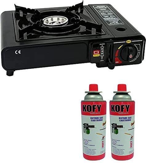 Kofy Portable Camp/Home Stove/Picnic Butane Gas Stove With 2 Butane Gas ...