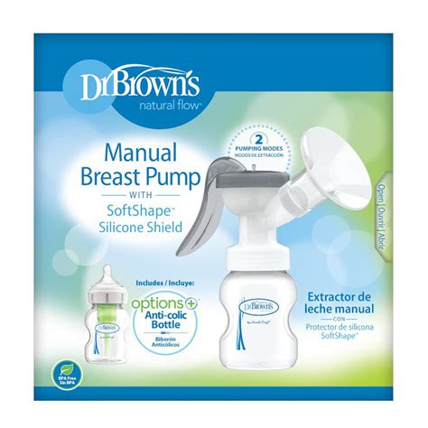 Dr.Brown's Manual Breast Pump with Silicone Shield || Birth+ to 24mont