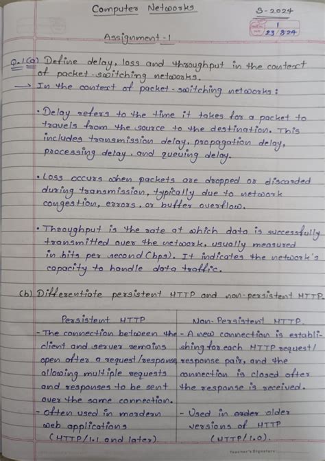 CN S-2024 - Paper - Conputes Neto0u k5 S- Assiument- 23/ QLa) Define de ...