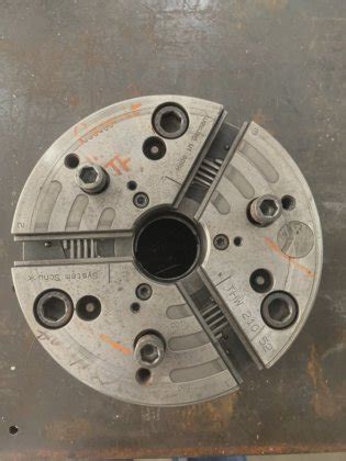 SCHUNK POWER CHUCK CNC 8" 3 JAW THW-210-52 SN? 2" Bore Chuck Has ...