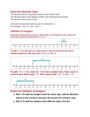 Image result for Absolute Value Rules