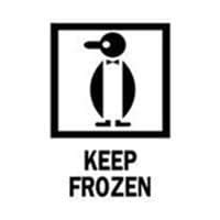 The Packaging Wholesalers 3 x 4" "Keep Frozen Penguin" Label (LABDL4260 ...