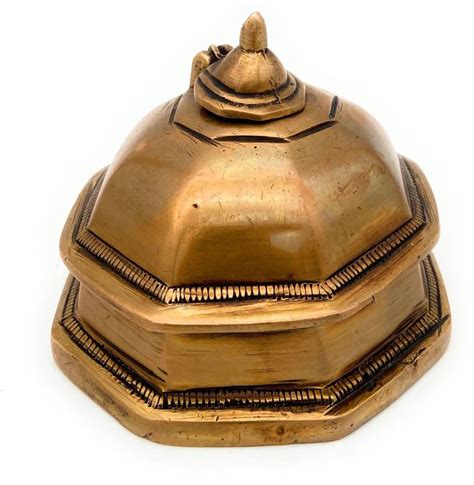 Bhunes Brass Inkpot | Ink Pot | Ink |Pot | Brass | Showpeice ...