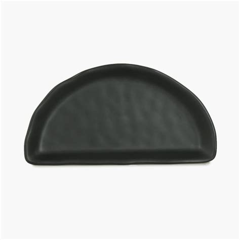 Buy Silvano Selik Black Melamine Solid Half Serving Platter from Home ...