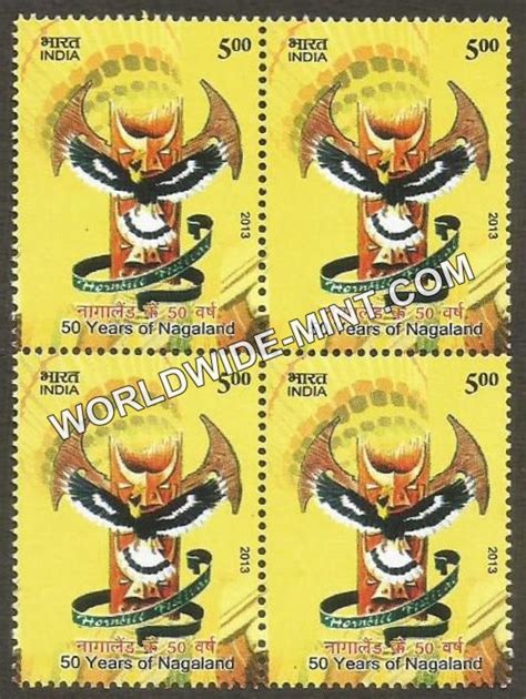 2013 50 Years of Nagaland Block of 4 MNH – Worldwidemint