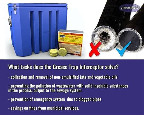 Beseder Commercial Grease Trap System with Interceptor and India | Ubuy