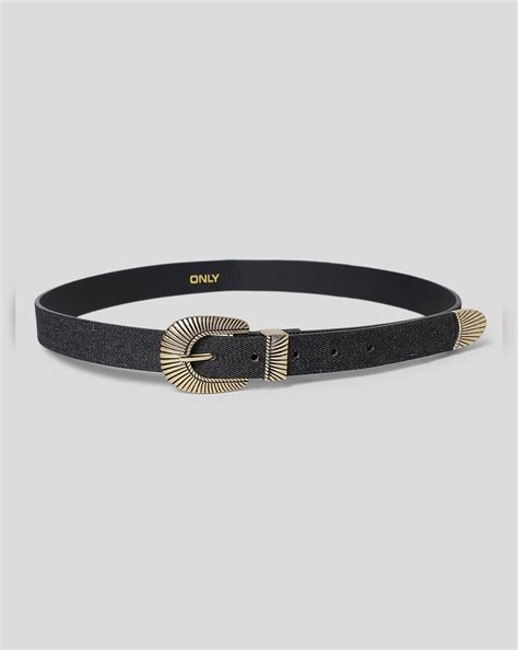 Black Denim Jeans Belt
