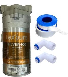 AQUANZA Lexpure Silver RO Booster Pump 100GPD Diaphragm Water Pump and ...