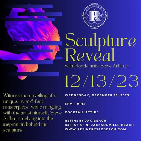 Sculpture Reveal Night , Refinery Jax Beach, Jacksonville Beach, 13 ...