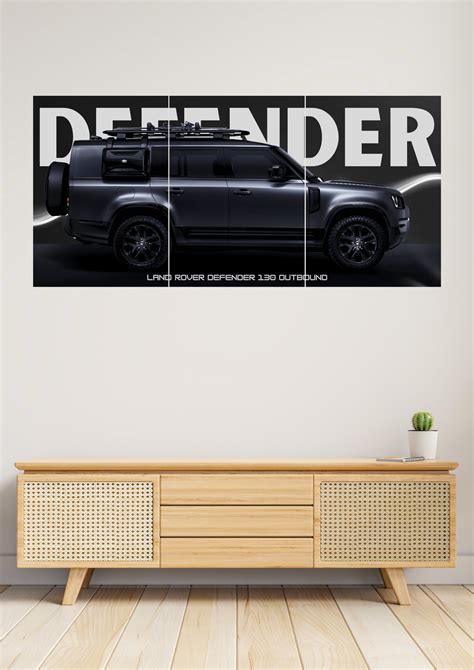 Defender | Land Rover Defender 130 Outbound Poster | Split Design Post ...