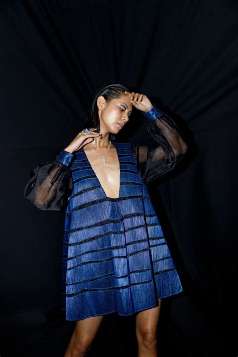 Metallic Landscape Applique Corrugated Dress – Rimzim Dadu