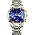 NIBOSI Men's Watches Luxury Fashion Casual Dress Chronograph Waterproof ...