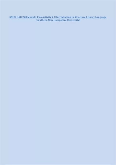 Image result for Dad220 SNHU Module 3 Lab