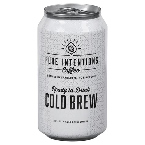Pure Intentions Coffee Coffee, Cold Brew, Ready to Drink (12 fl oz ...