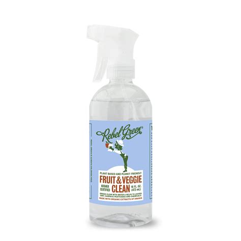 Rebel Green Fruit & Veggie Clean - Natural Produce Wash - Plant-Based ...