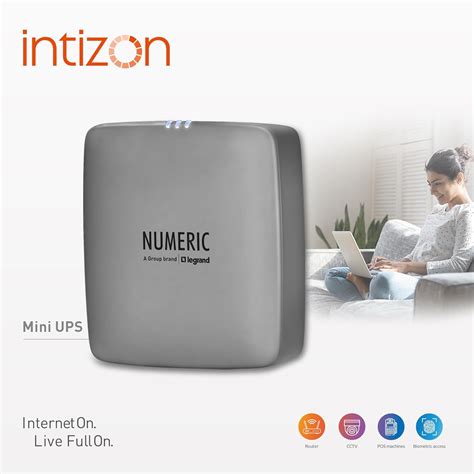 Numeric Intizon Mini UPS for Wi-Fi Routers | Up to 4 Hours PowerBackup ...