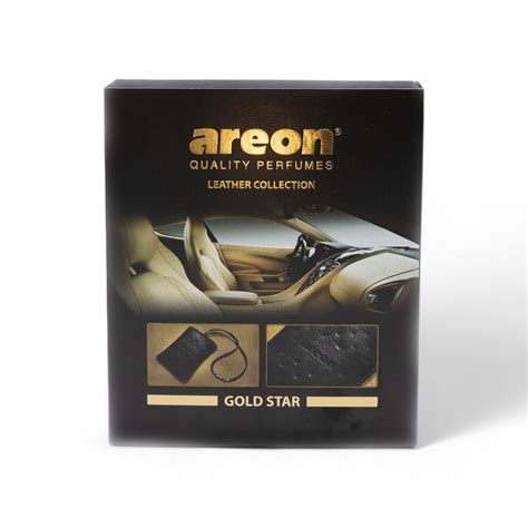 Areon Premium Leather Collection Hanging Car Perfume - Gold Star ...