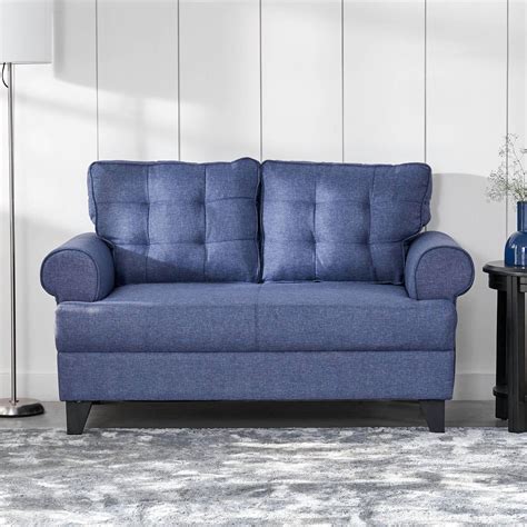 Buy Helios California Fabric 2-Seater Sofa - Blue from Helios by Home ...