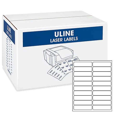 Uline Laser Labels Bulk Pack - White, 4 x 1" S-21856 - ULINE